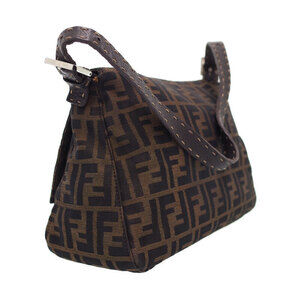 Fendi Zucca Mamma Shoulder Bucket Semi Bag